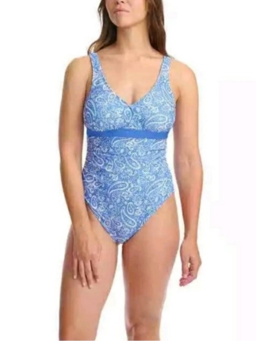 Lole Women’s Blue Paisley One Piece Swimsuit Feminine European Summer Classic 6